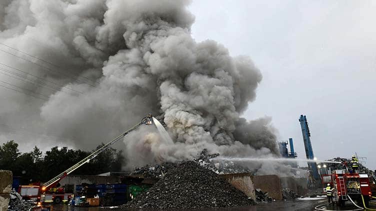 Großbrand in Recyclinghof