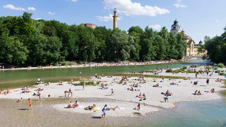 Baden und Bootfahren auf der Isar wieder möglich