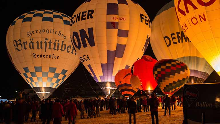 Ballonglühen im Tegernseer Tal