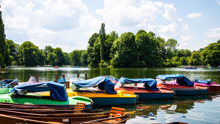 Tretbootfahren in München