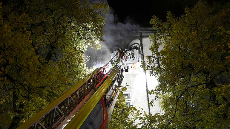 Brand in Jugendwohnheim in München