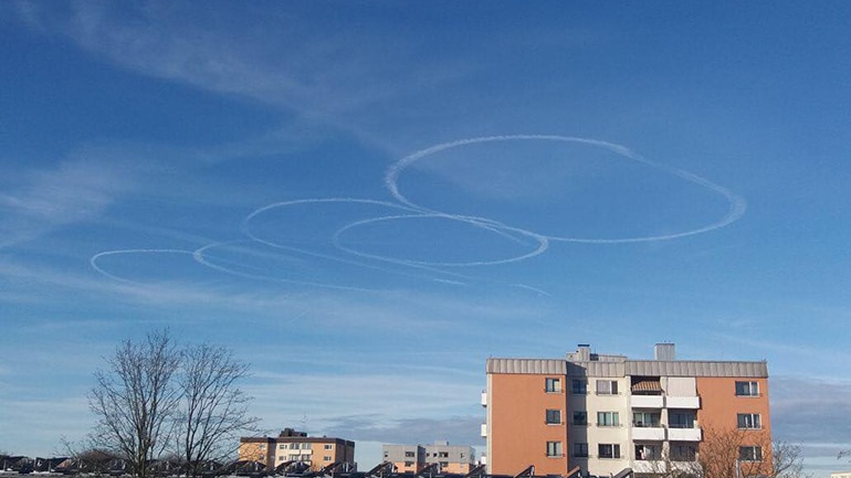 Mysteriöse Kreise am Himmel über München