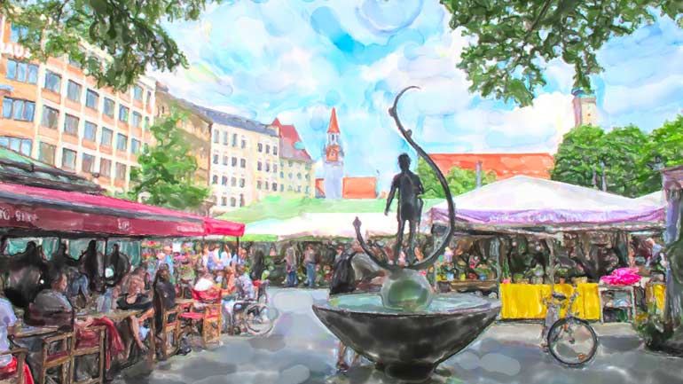 ArtLokal: Kunstausstellung am Münchner Viktualienmarkt