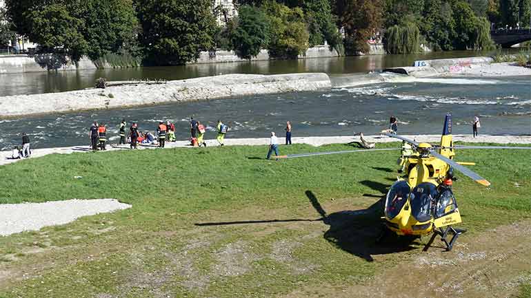 Mann ertrinkt in München in der Isar