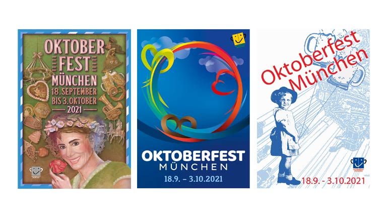 Publikumsvoting zum Oktoberfest-Plakat 2021