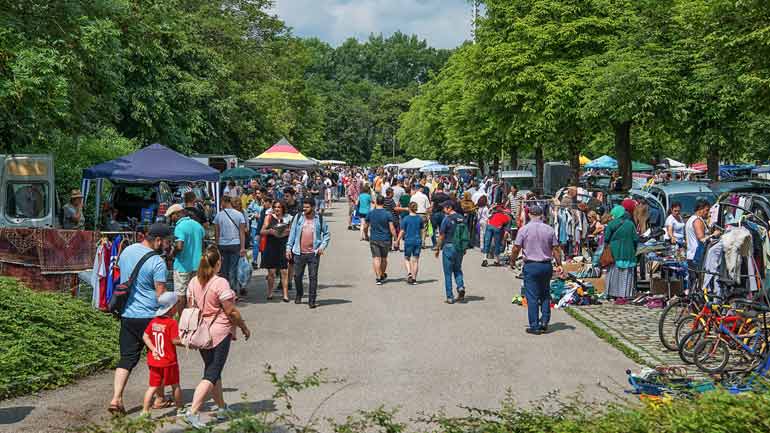 Der Riesenflohmarkt im Olympiapark ist zurück