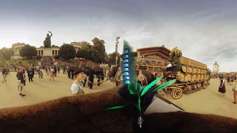 Mit Virtual-Reality-Brille über die Wiesn schlendern