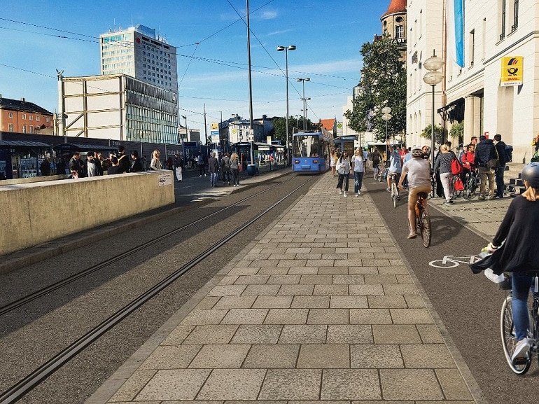 Baustelle am Hauptbahnhof München: Tram wird umgeleitet