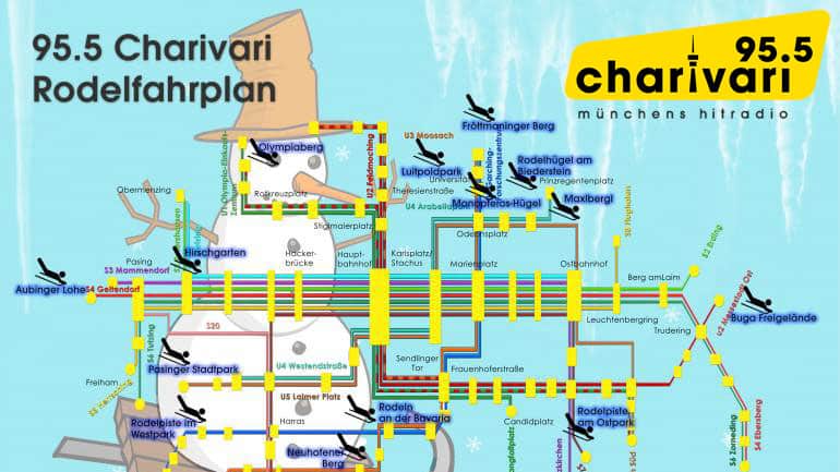 Der 95.5 Charivari Rodelfahrplan