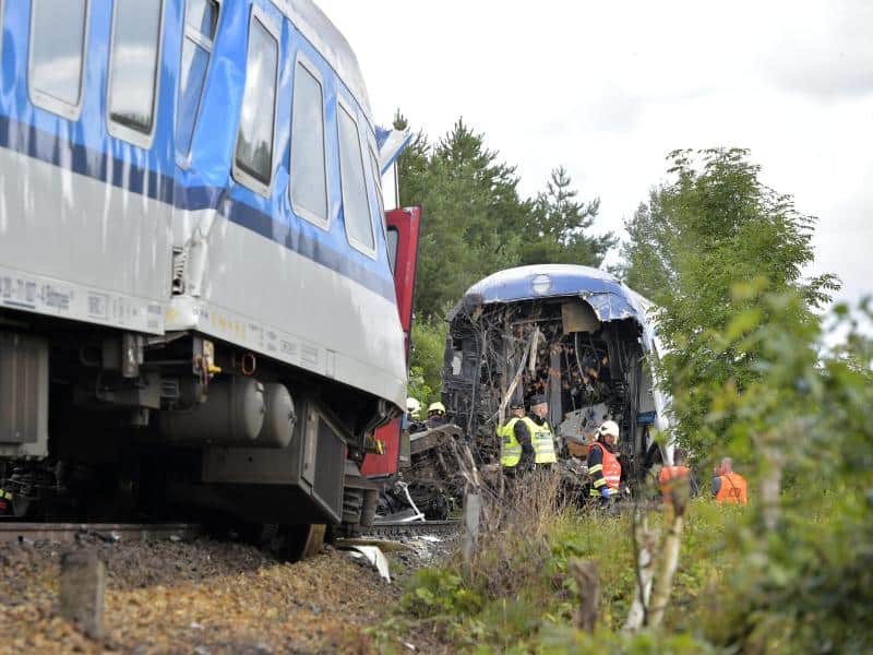 Zug aus München in Tschechien verunglückt