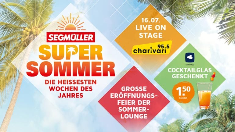 Komm zur Eröffnung der Segmüller Sommer Lounge