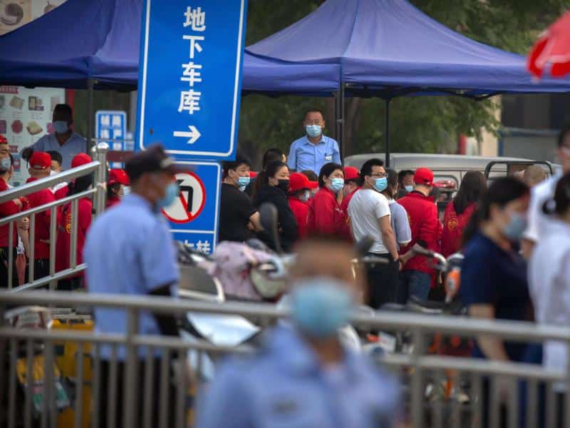 Corona-Ausbruch auf Großmarkt in Peking